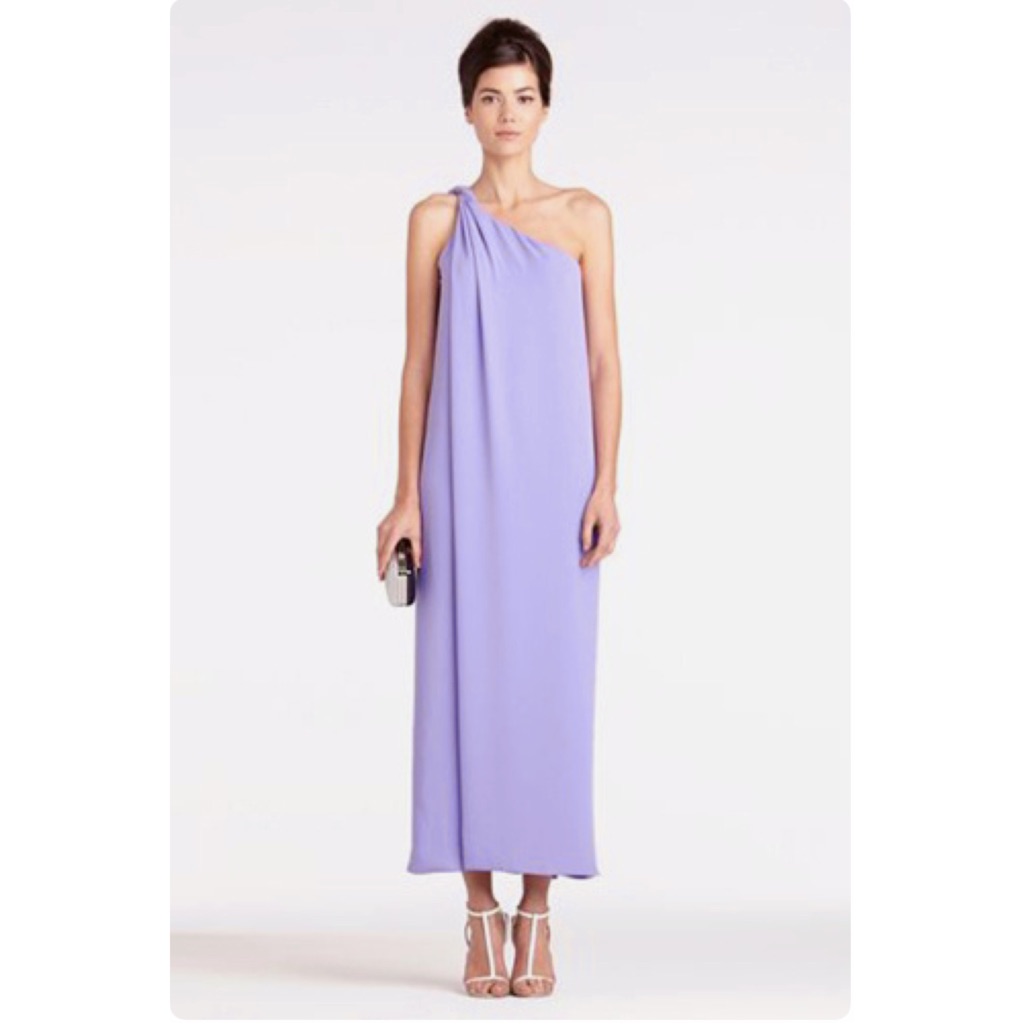 Diane Von Furstenberg Dvf Liluye Dress Size 0 Color Frees (Periwinkle) Gown